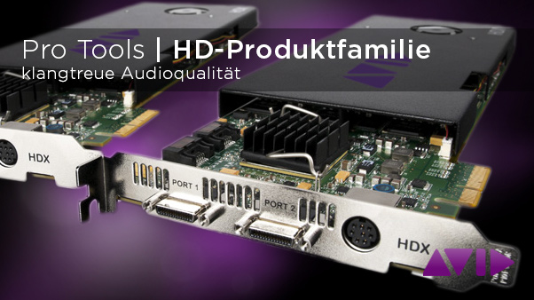 Avid Pro Tools HD Produktfamilie Startbild
